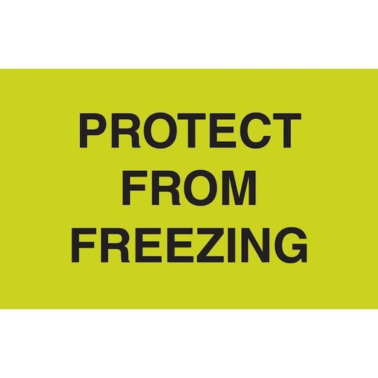 Label, DL2584, PROTECT FROM FREEZING, 3" X 5"