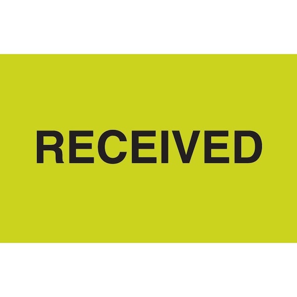 Label, DL2585, RECEIVED, 3" X 5"