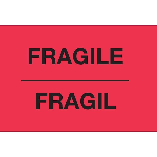 Label, DL3012, FRAGILE BILINGUAL, 3" X 5"