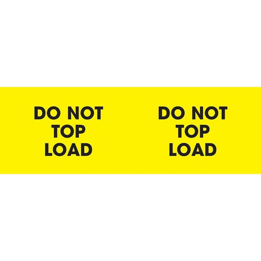 Label, DL3122, DO NOT TOP LOAD, 3" X 10"
