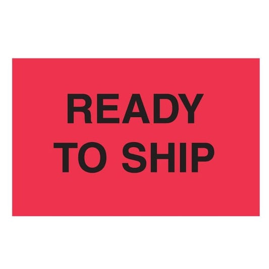 Label, DL3207, READY TO SHIP, 3" X 5"