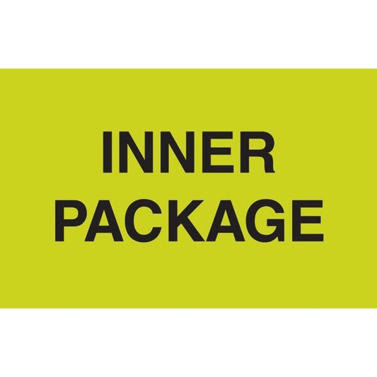 Label, DL3218, INNER PACKAGE, 3" X 5"