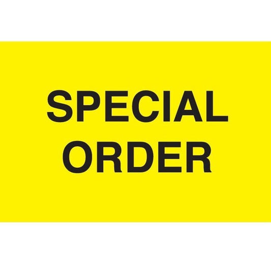 Label, DL3219, SPECIAL ORDER, 1-3/8' X 2"