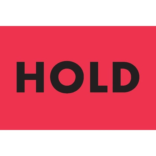 Label, DL3238, HOLD, 2" X 3"