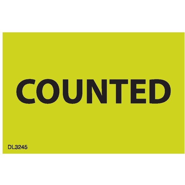 Label, DL3245, COUNTED, 2" X 3"
