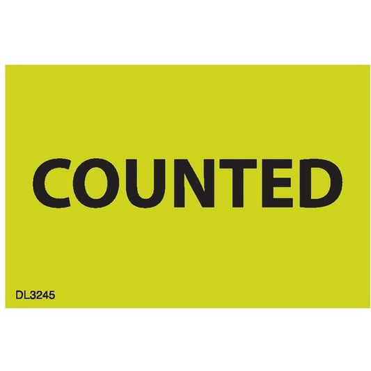 Label, DL3245, COUNTED, 2" X 3"