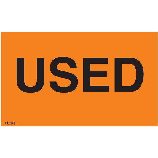 Label, DL3249, USED, 2" X 3"