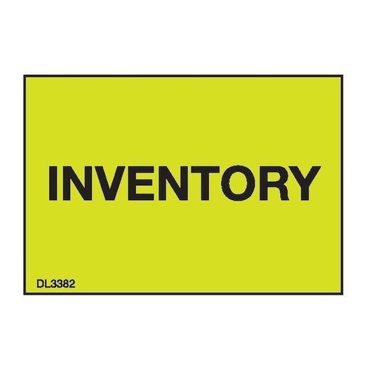 Label, DL3382, INVENTORY, 1-3/8" X 2"