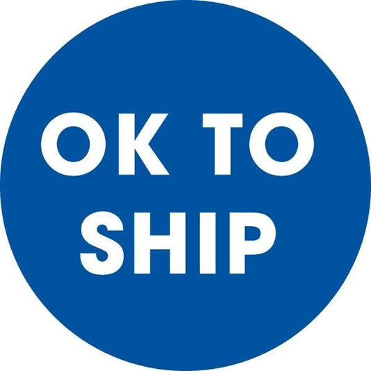 Label, DL3554, OK TO SHIP, 2"