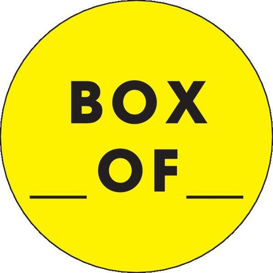 Label, DL3556, BOX ____ OF ____, 2"