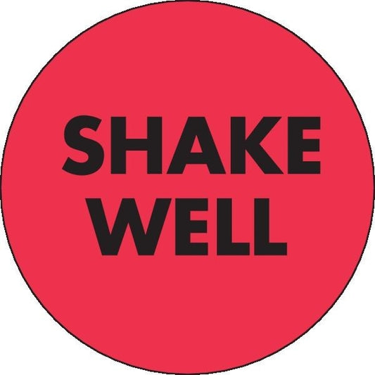 Label, DL3560, SHAKE WELL, 2"