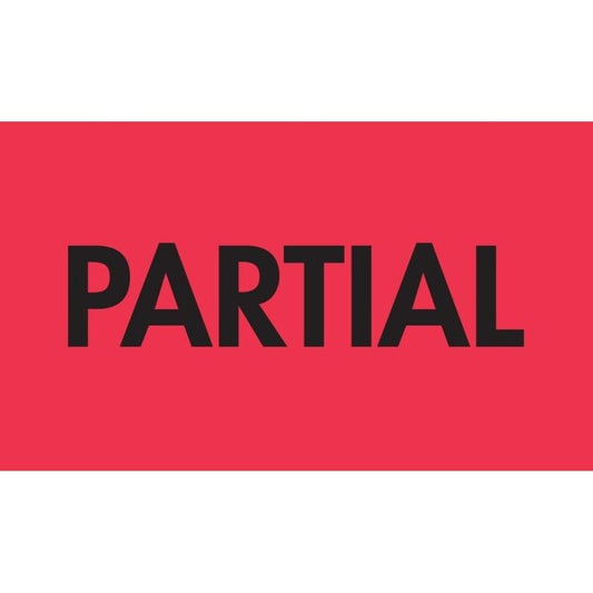 Label, DL3561, PARTIAL, 2" X 3"