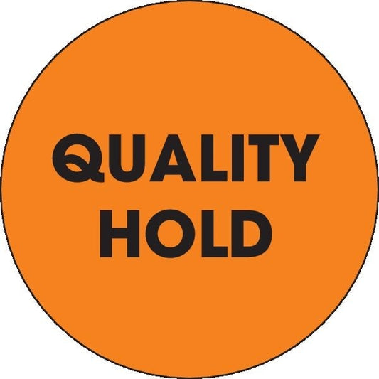Label, DL3566, QUALITY HOLD, 2"