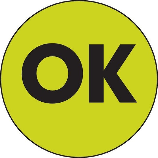Label, DL3570, OK, 2"