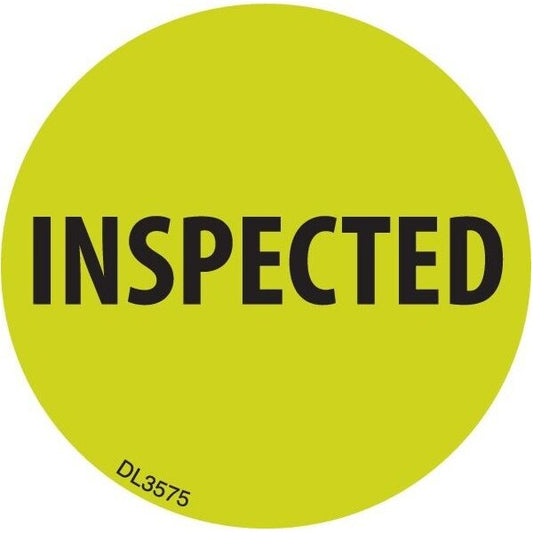Label, DL3575, INSPECTED, 2"