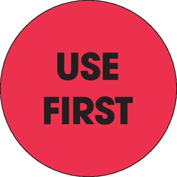 Label, DL3580, USE FIRST, 2"