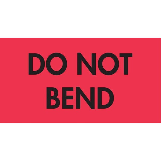 Label, DL3581, DO NOT BEND, 2" X 3"