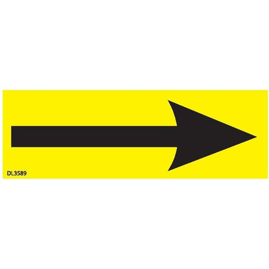 Label, DL3589, ARROW, 1" X 3"