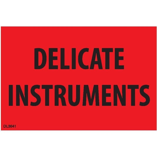Label, DL3641, DELICATE INSTRUMENTS, 2" X 3"