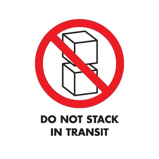 Label, DL4081, DO NOT STACK IN TRANSIT, 3" X 4"