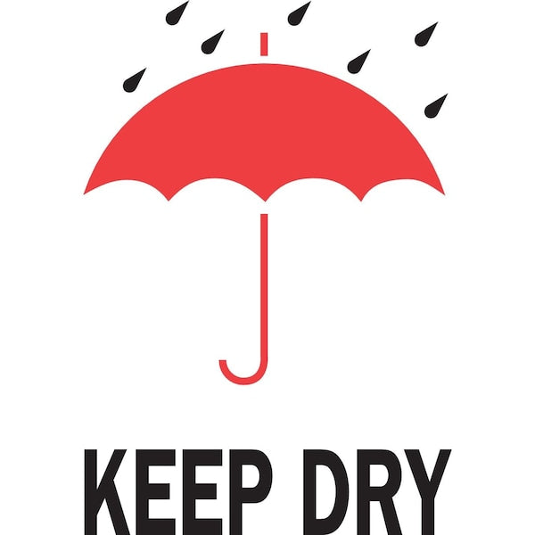 Label, DL4190, KEEP DRY, 4" X 6"