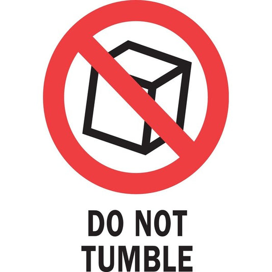 Label, DL4250, DO NOT TUMBLE, 4" X 6"