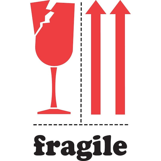 Label, DL4330, FRAGILE, 4" X 6"