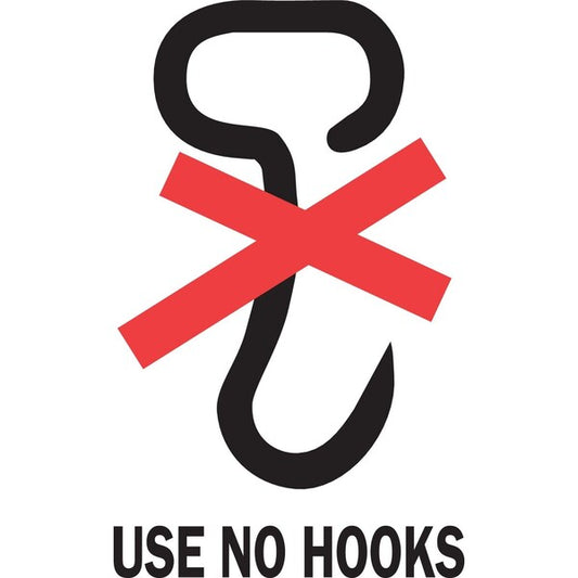 Label, DL4370, USE NO HOOKS, 4" X 6"