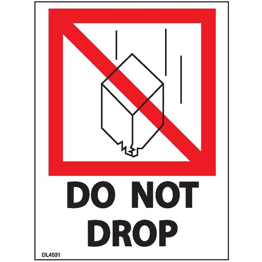 Label, DL4531, DO NOT DROP, 3" X 4"