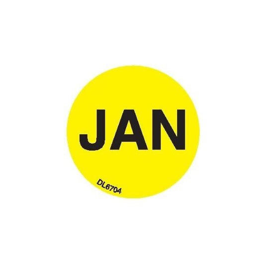 Label, DL6704, MONTHS OF YEAR - JAN, 1"