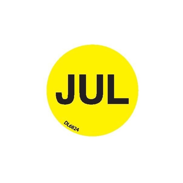 Label, DL6824, MONTHS OF YEAR - JUL, 1"