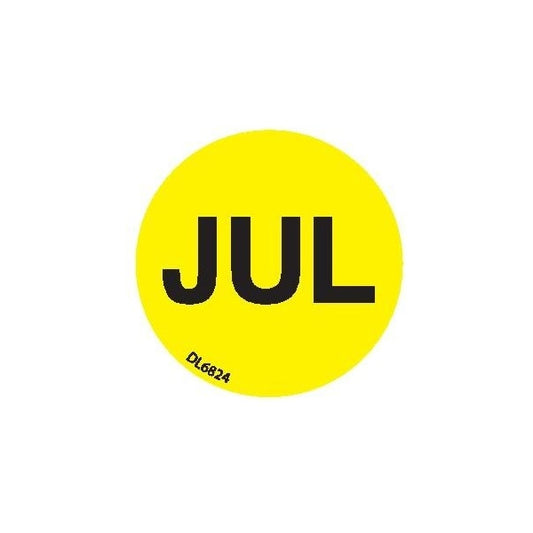 Label, DL6824, MONTHS OF YEAR - JUL, 1"