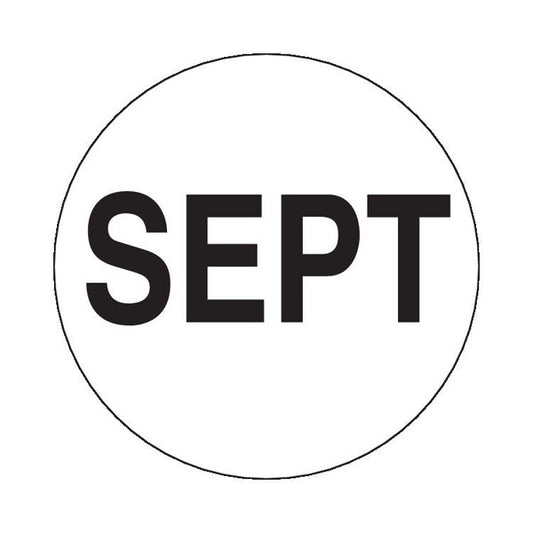 Label, DL6863, MONTHS OF YEAR - SEPT, 2"