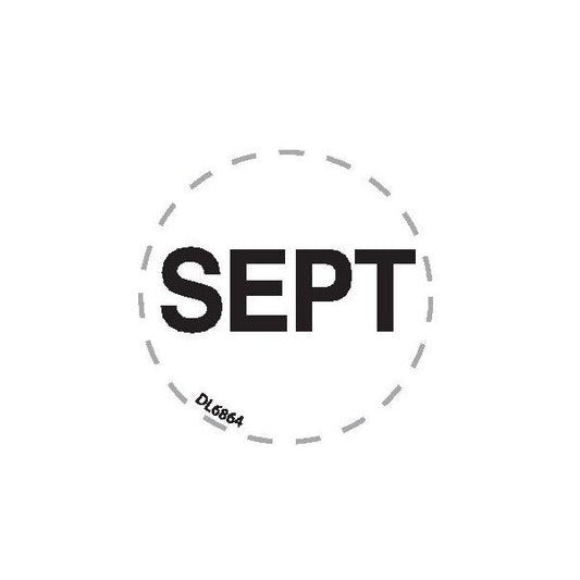 Label, DL6864, MONTHS OF YEAR - SEPT, 1"
