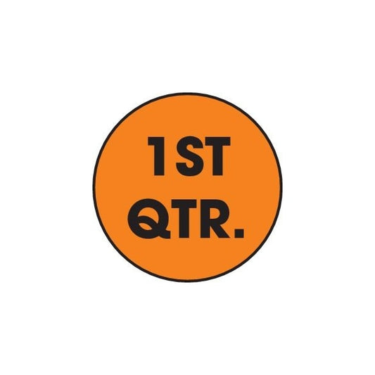 Label, DL6991, CIRCLE LABEL 1ST QTR, 3"
