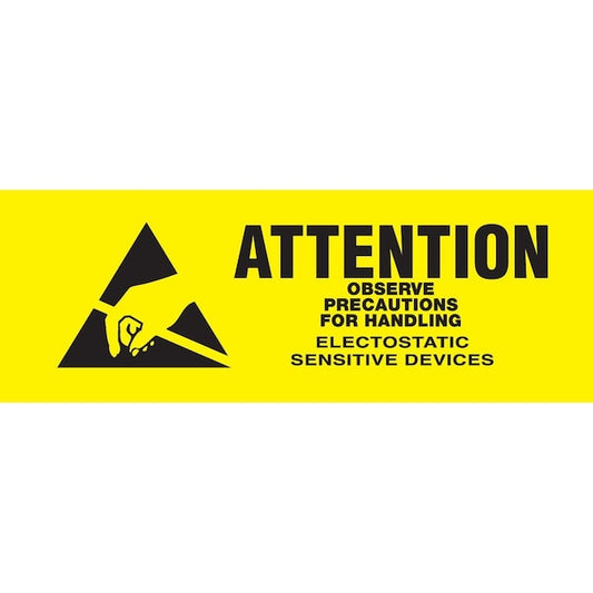 Label, DL9030, ATTENTION OBSERVE PRECAUTIONS ELECTROSTATIC, 5/8" X 2"