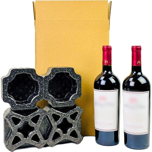 Universal Wine Shipping Box, Double Bottle