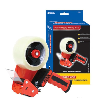 Rubber Grip Premium Comfort Packing Tape Dispenser, PK2