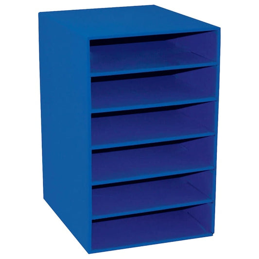 Classroom Keepers® 6-Shelf Organizer, Blue, 17.75H x 12W x 13.5D