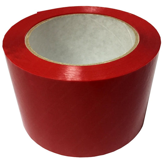 Heavy Duty Industrial Grade Shipping Tape- 3" x 110yds- Red(4 Rolls)