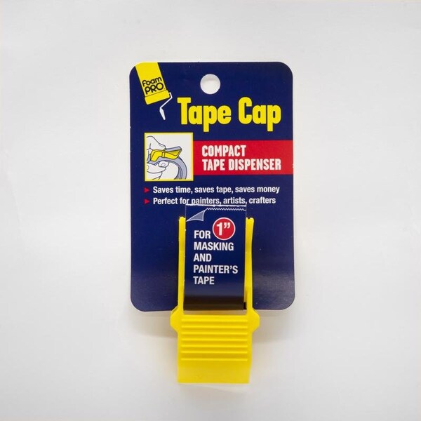 1 in. W X 2.5 in. L Tape Cutter Yellow