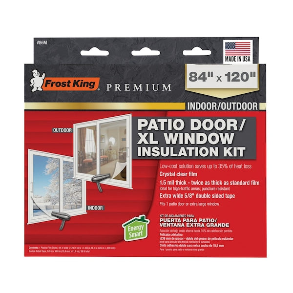 Frost King Clear Indoor and Outdoor Window Shrink Film 84 in. W X 120 in. L