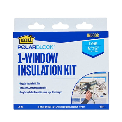 M-D Building Products Clear Indoor Insulation Kit 62 in. W X 42 in. L