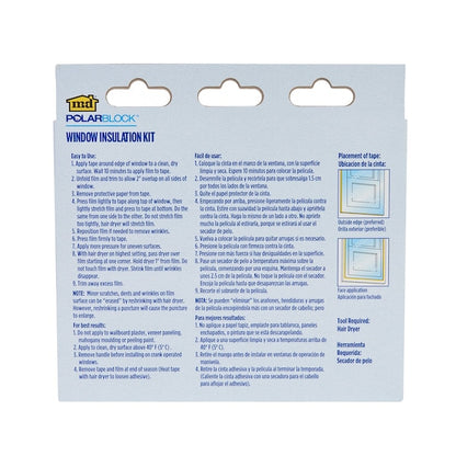 M-D Building Products Clear Indoor Insulation Kit 62 in. W X 42 in. L