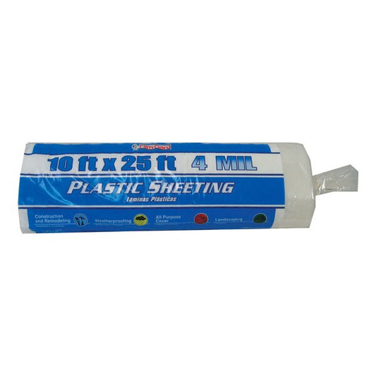 Film-Gard Plastic Sheeting 4 mil X 10 ft. W X 25 ft. L Polyethylene Clear 1 pk