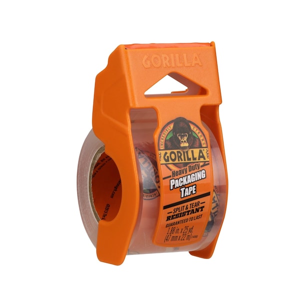 Gorilla 1.88 in. W X 25 yd L Heavy-Duty Packaging Tape with Dispenser