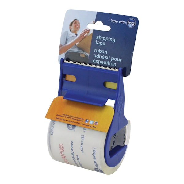 IPG 2 in. W X 17.5 yd L Shipping Tape with Dispenser