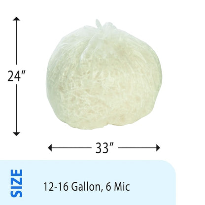 HDPE ProPerformance Coreless Bags1216 Gallon Bags Case of 1000 bags, 1000PK