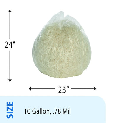 LLDPE ProPerformance Coreless Bags 10 Gallon Bags Case of 250 bags, 250PK