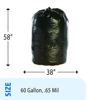 LLDPE ProPerformance Coreless Bags 60 Gallon Bags Case of 100 bags, 100PK